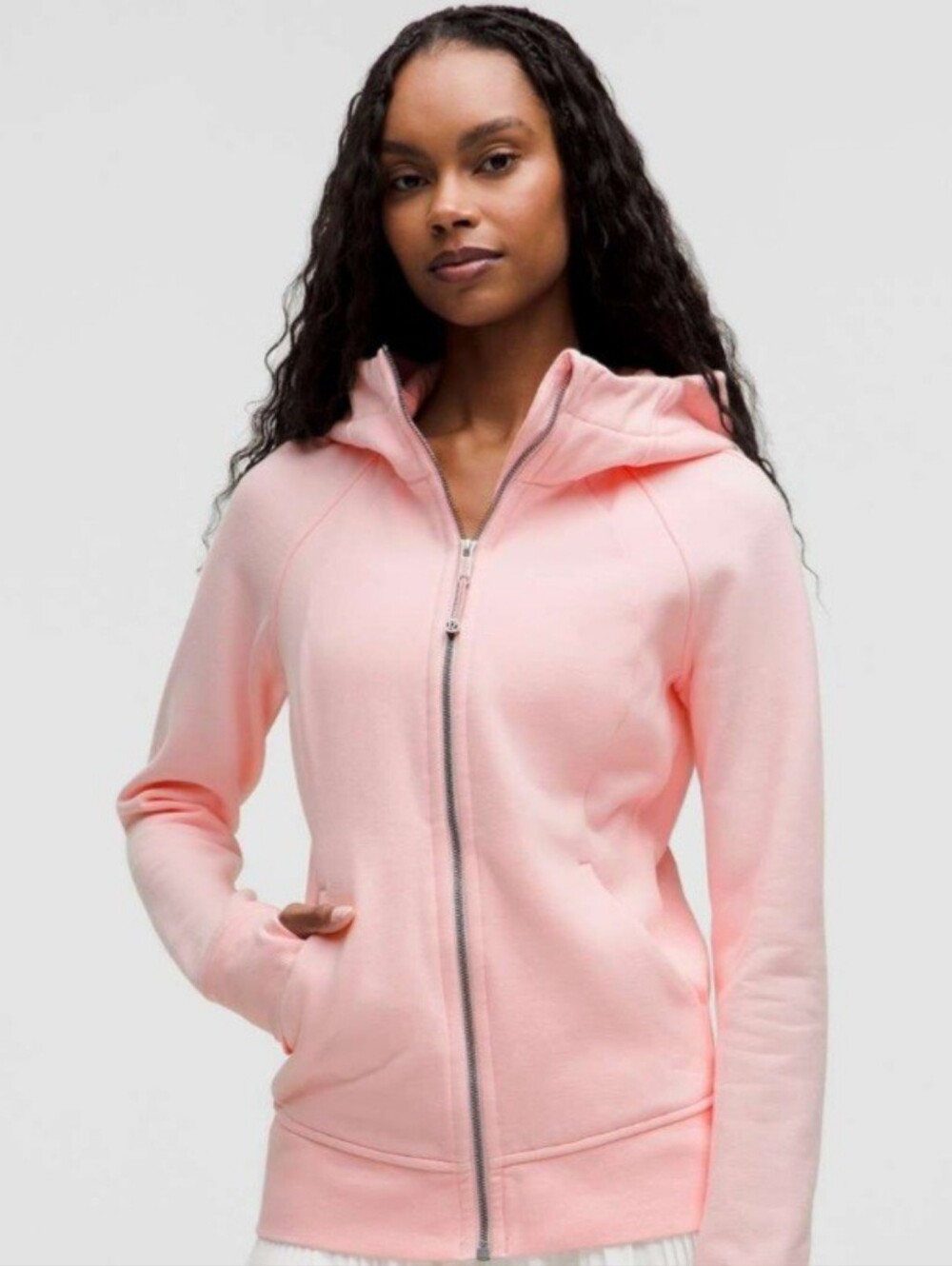 Lululemon Full Zip Scuba Hoodie With Gold Hardware